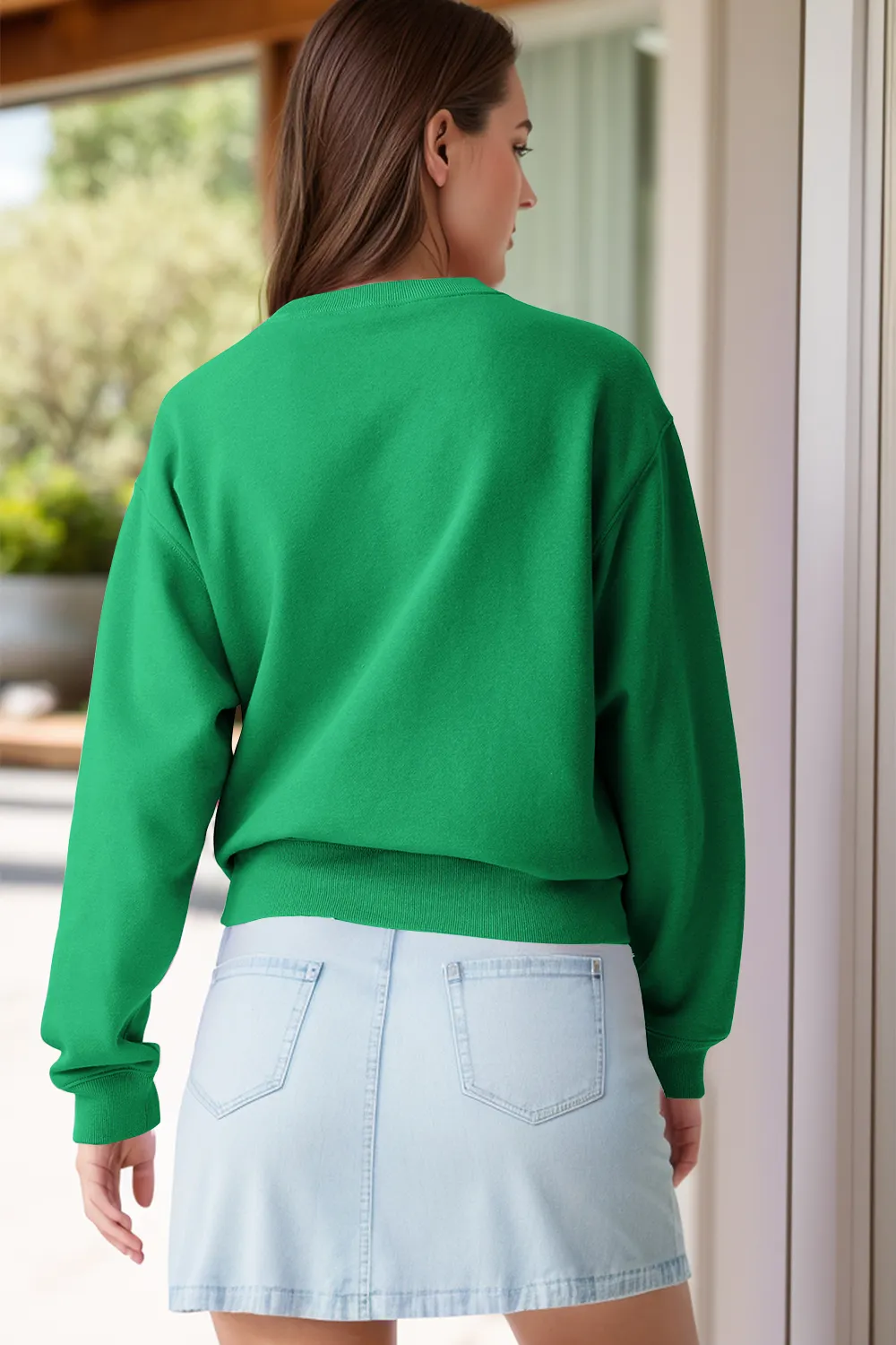 Round Neck Long Sleeve Sweatshirt, image 9
