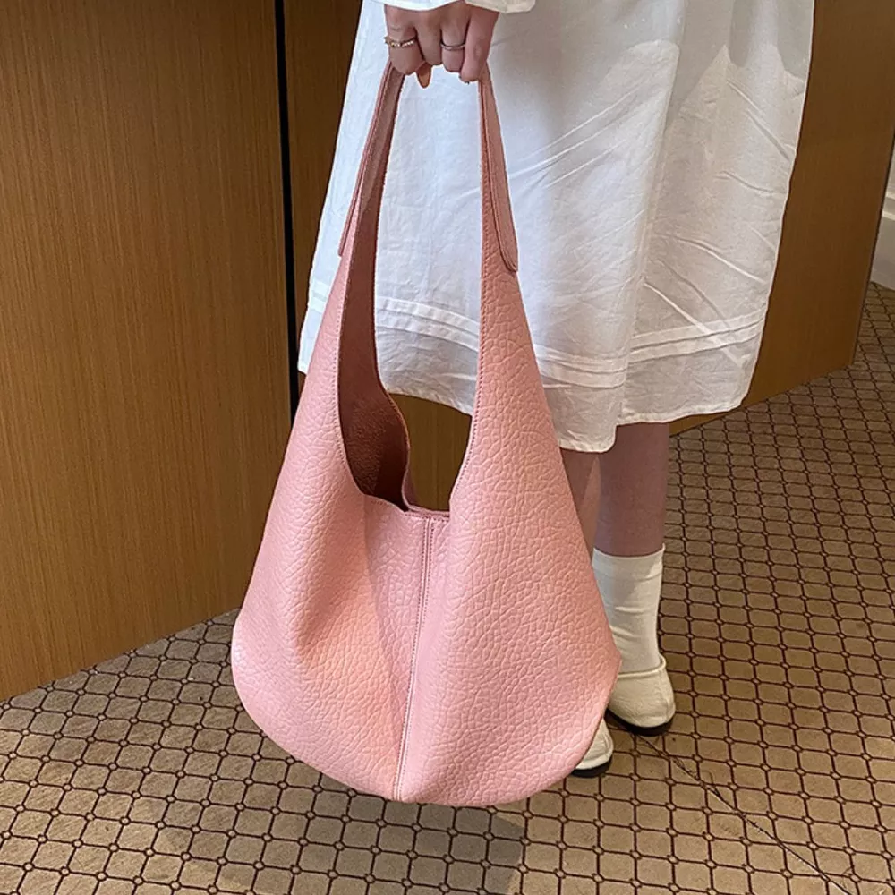Textured Leather Shoulder Bag, image 3