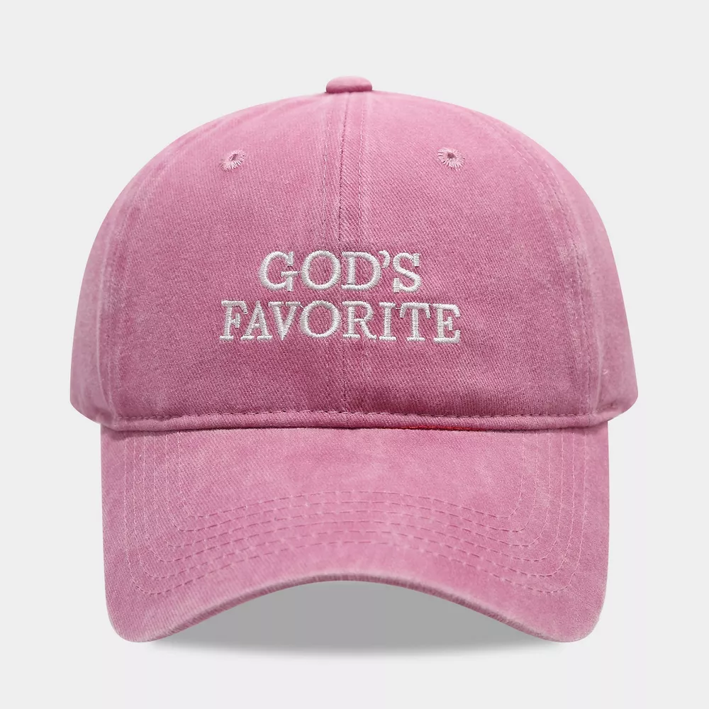 Embroidered Washed Baseball Cap