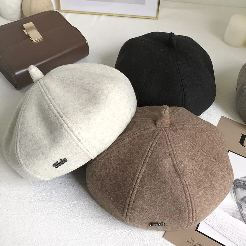 Solid Color Beret Hat, image 3