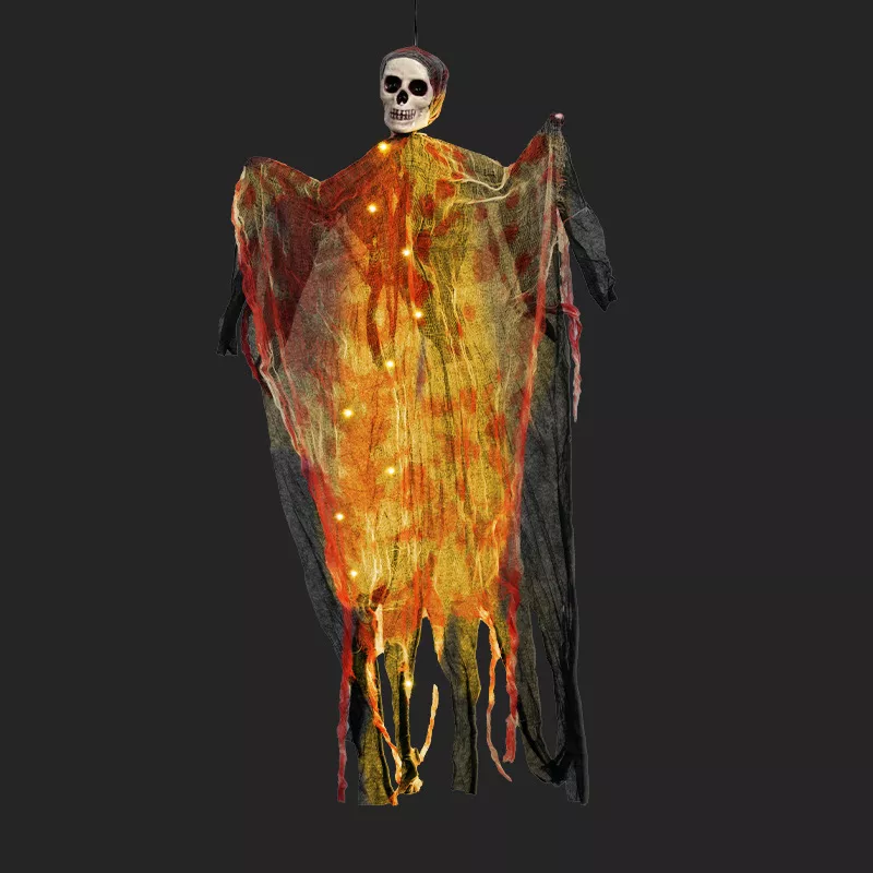 Halloween Lighted Hanging Skeleton Ghost 4 Piece Set, image 6