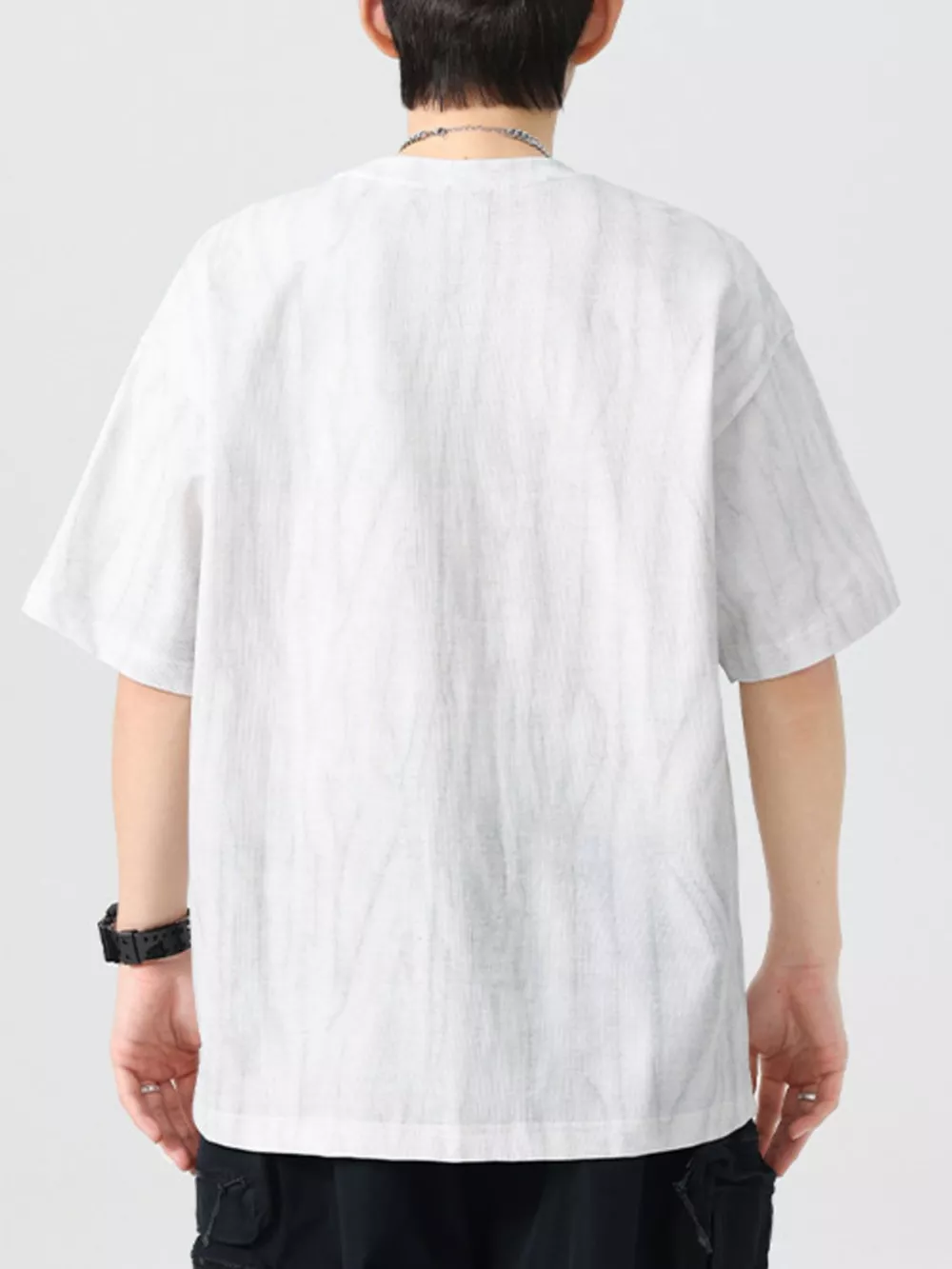 Men's Plus Size Oversized Short Sleeve Round Neck T-Shirt, image 3