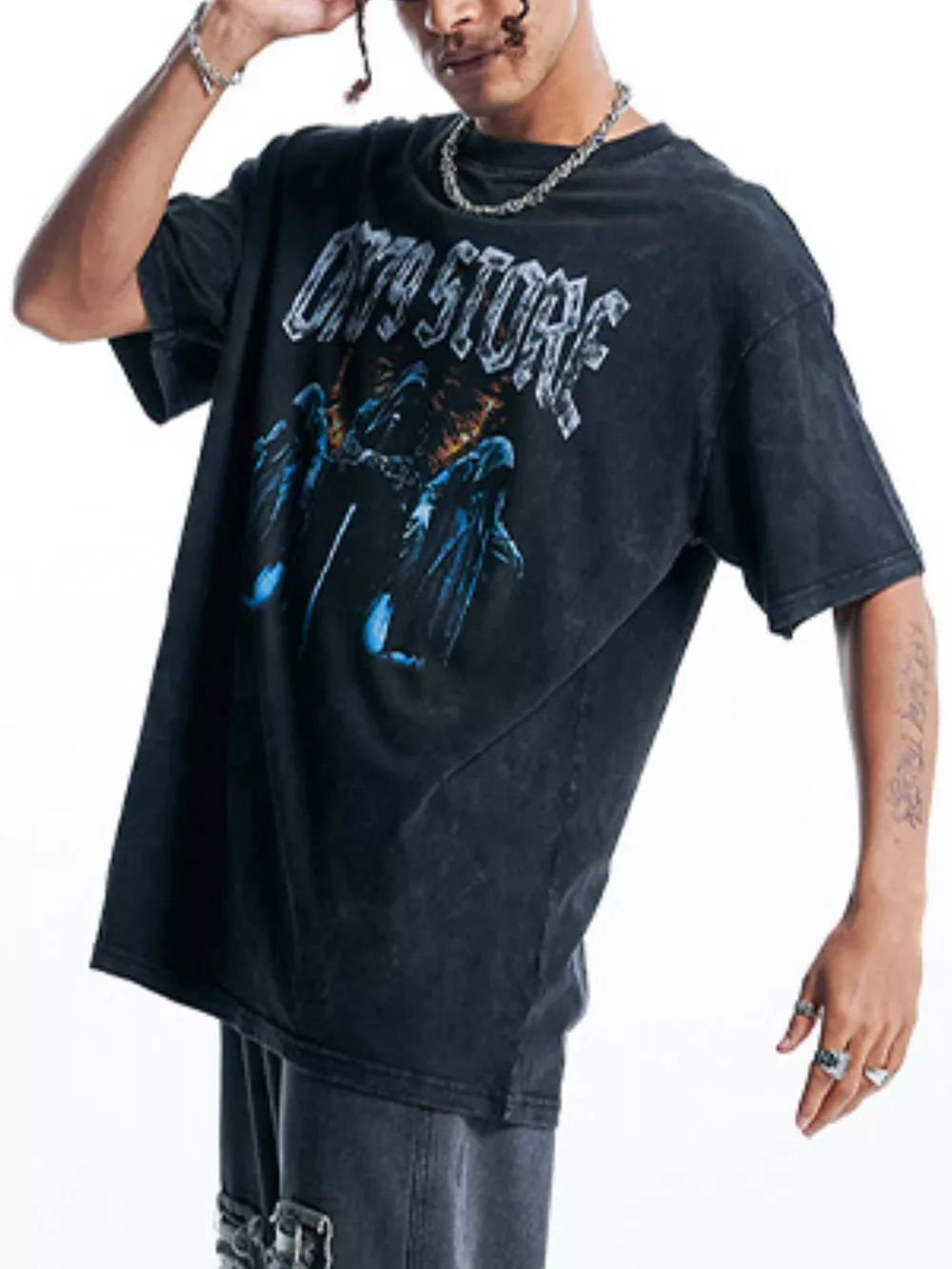 Men's Graphic Round Neck Short Sleeve T-Shirt, image 5