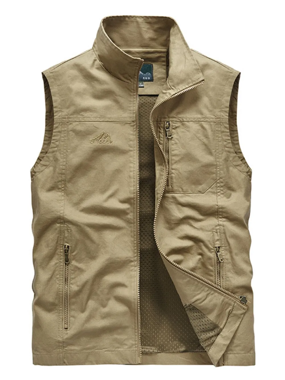 Men's Plus Size Zip Up Vest, image 7