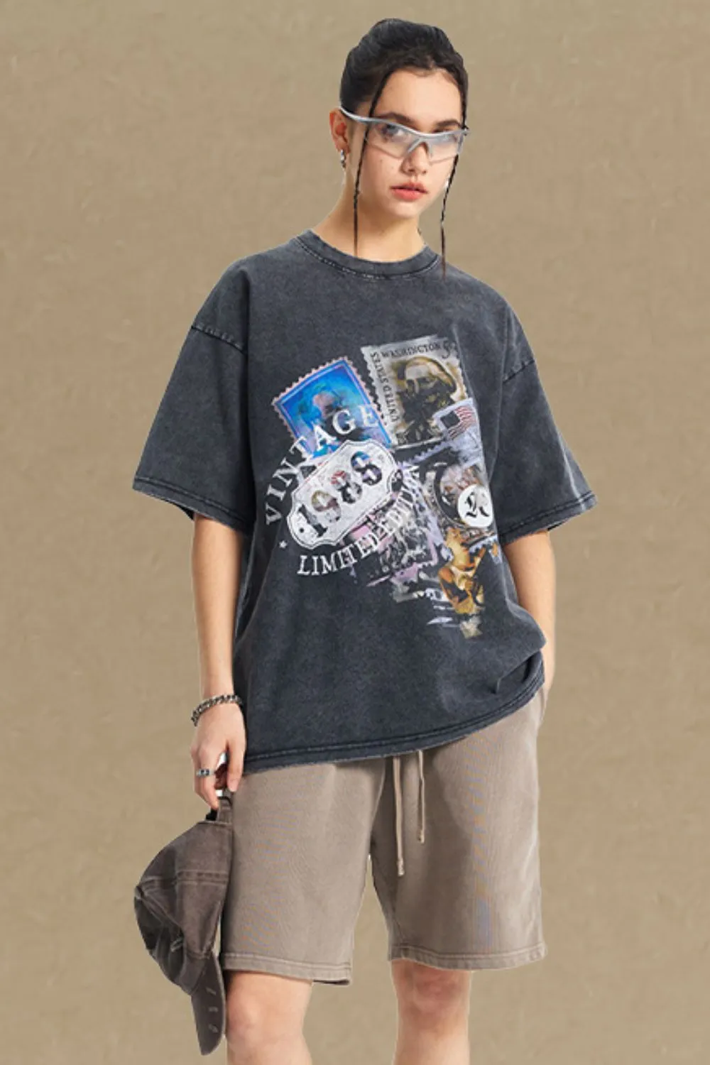 Men's Graphic Round Neck Half Sleeve T-Shirt, image 3