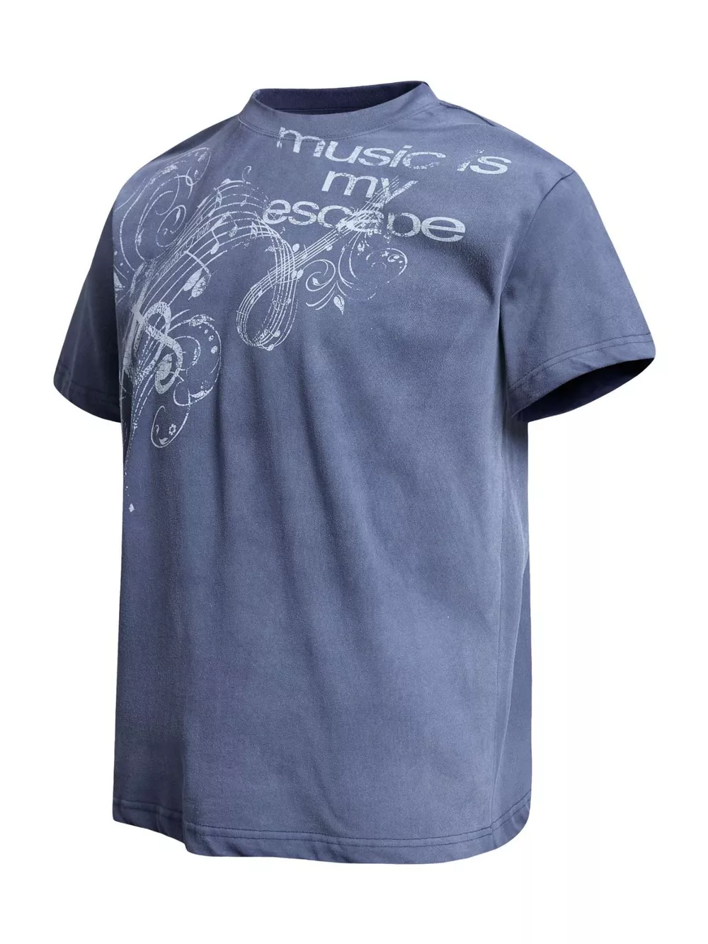 Men's Round Neck Short Sleeve T-Shirt, image 2