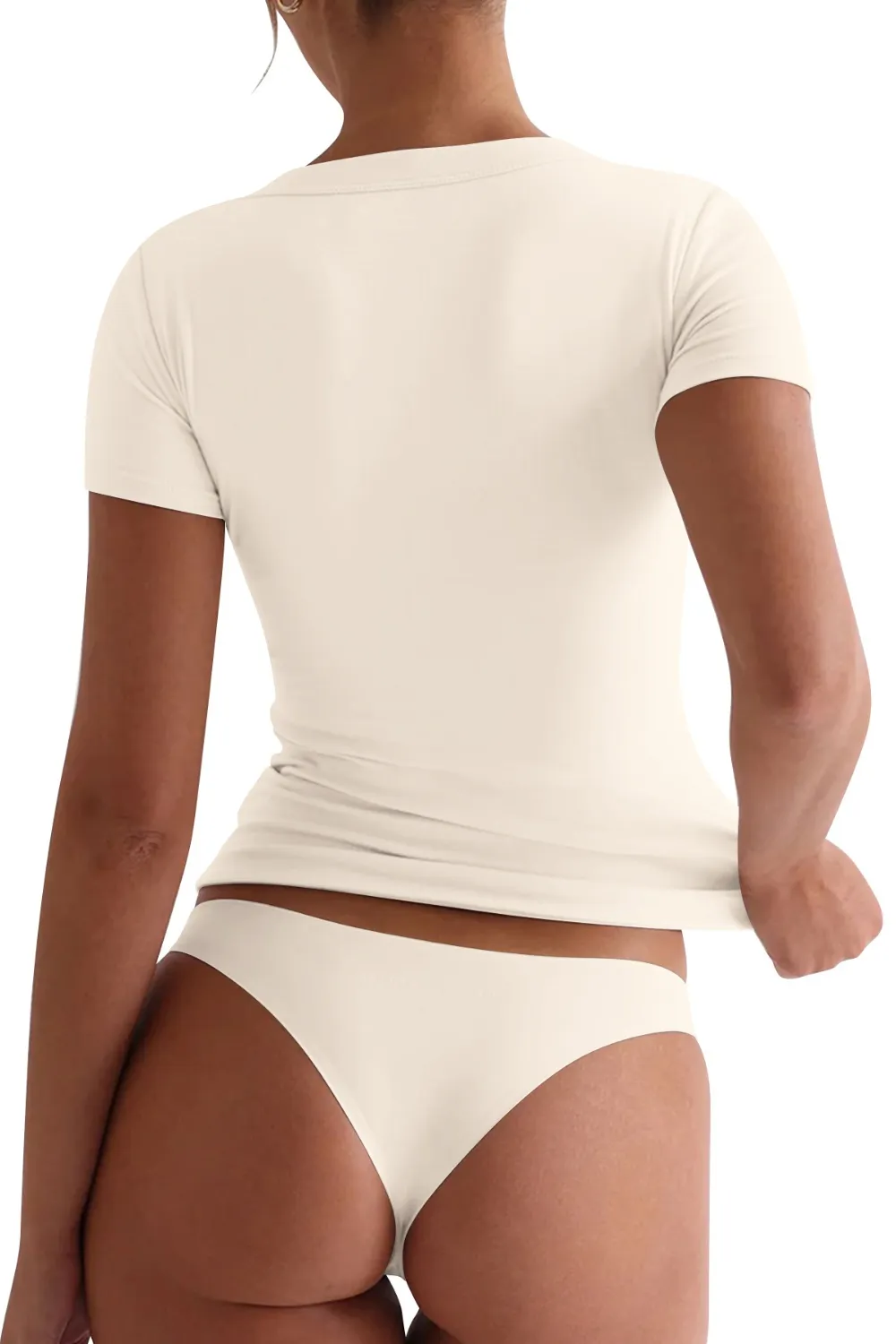Scoop Neck Short Sleeve T-Shirt, image 10