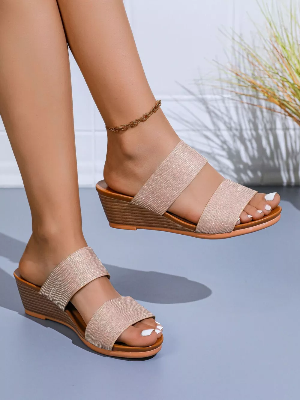 Open Toe Wedge Sandals, image 2
