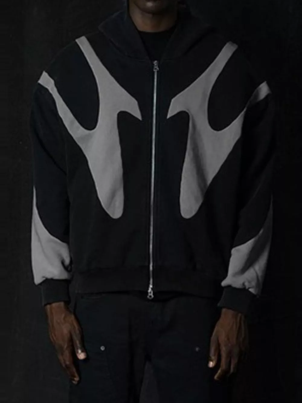 Men's Streetwear Oversized Color-Block Hoodie, image 7