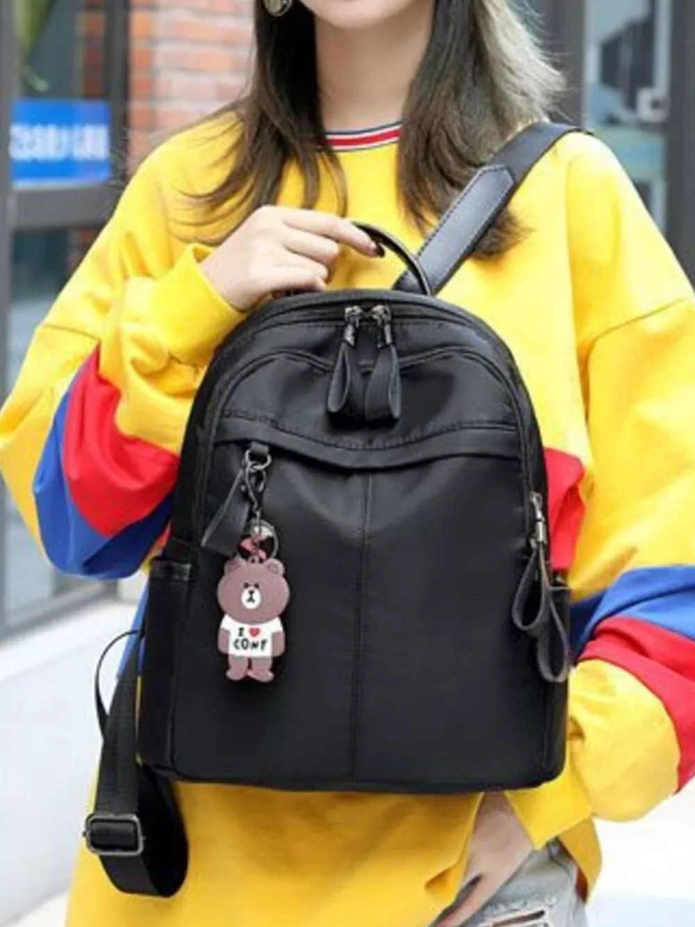 Lightweight Nylon Backpack Bag, image 3