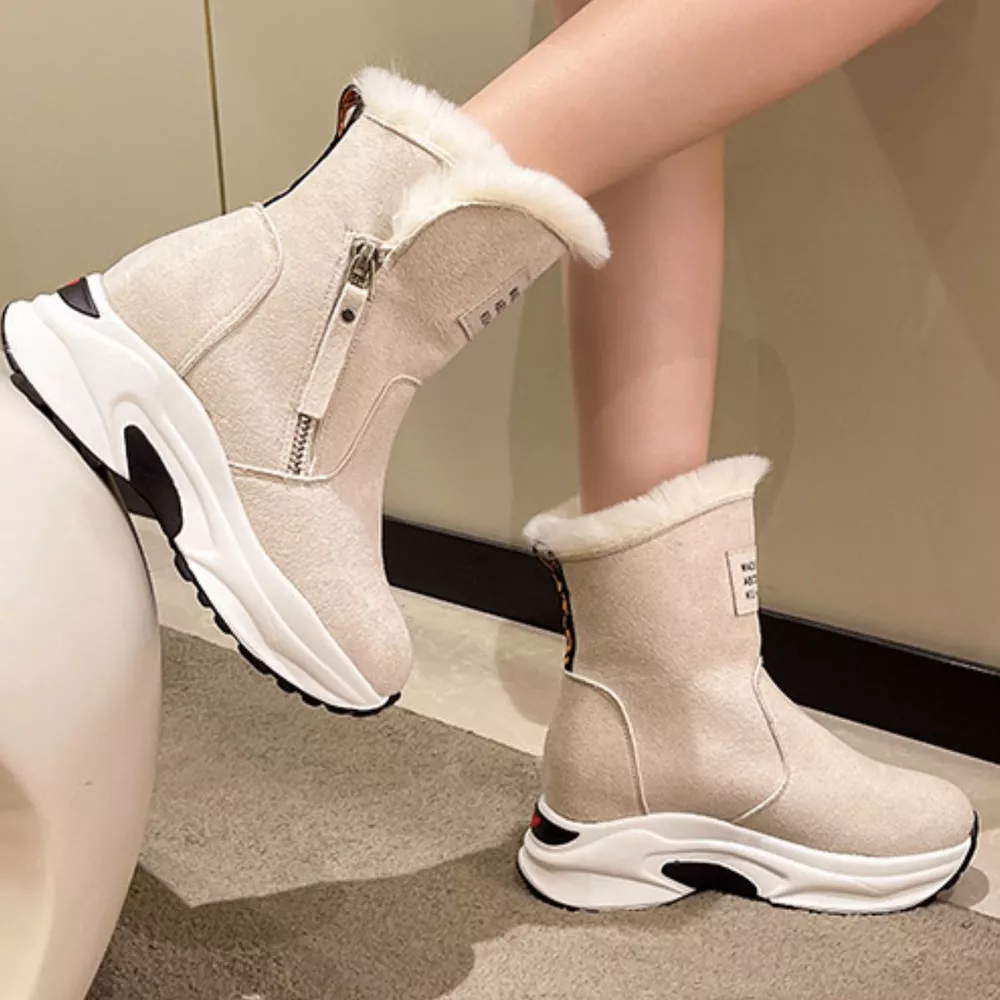 Side Zipper Platform Boots, image 3