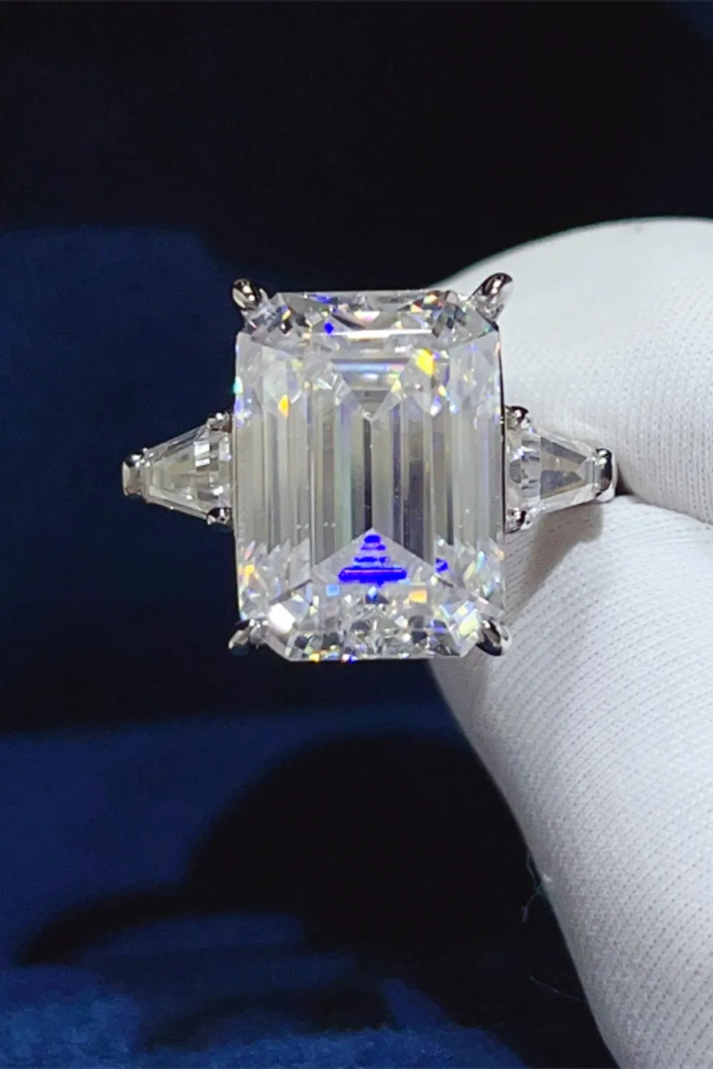 10 Carat Moissanite 925 Sterling Silver Ring, image 5