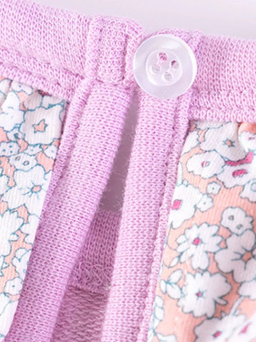 Children's Floral Print Bunny Sweatshirt and Pants Set, image 5