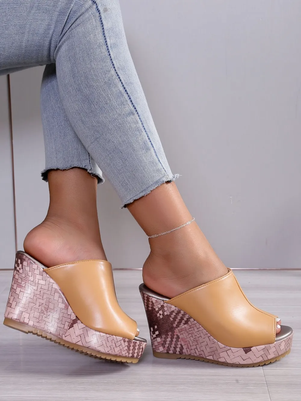 PU Leather High Heel Sandals, image 12