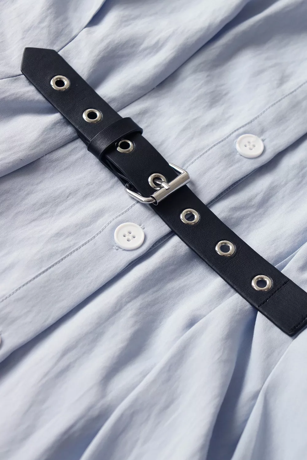 Button Up Short Sleeve Shirt Dress, image 8