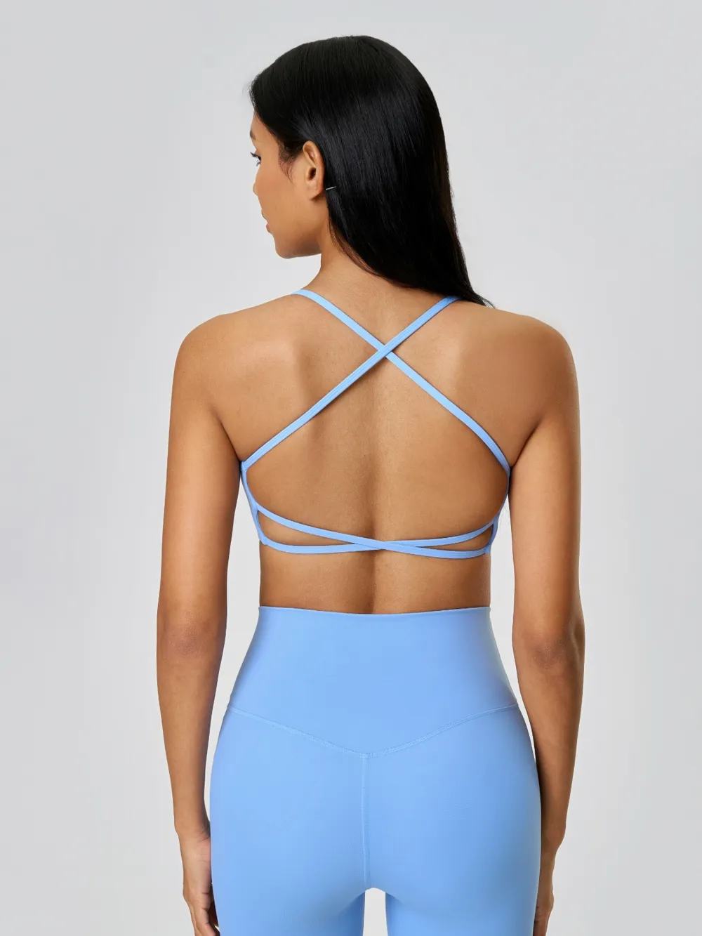 Crisscross Back Scoop Neck Active Cami with Detachable Chest Pads, image 23