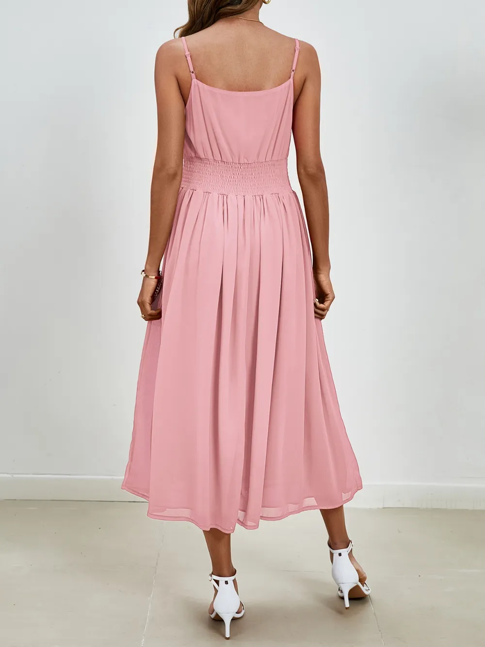 Scoop Neck Midi Cami Dress, image 7
