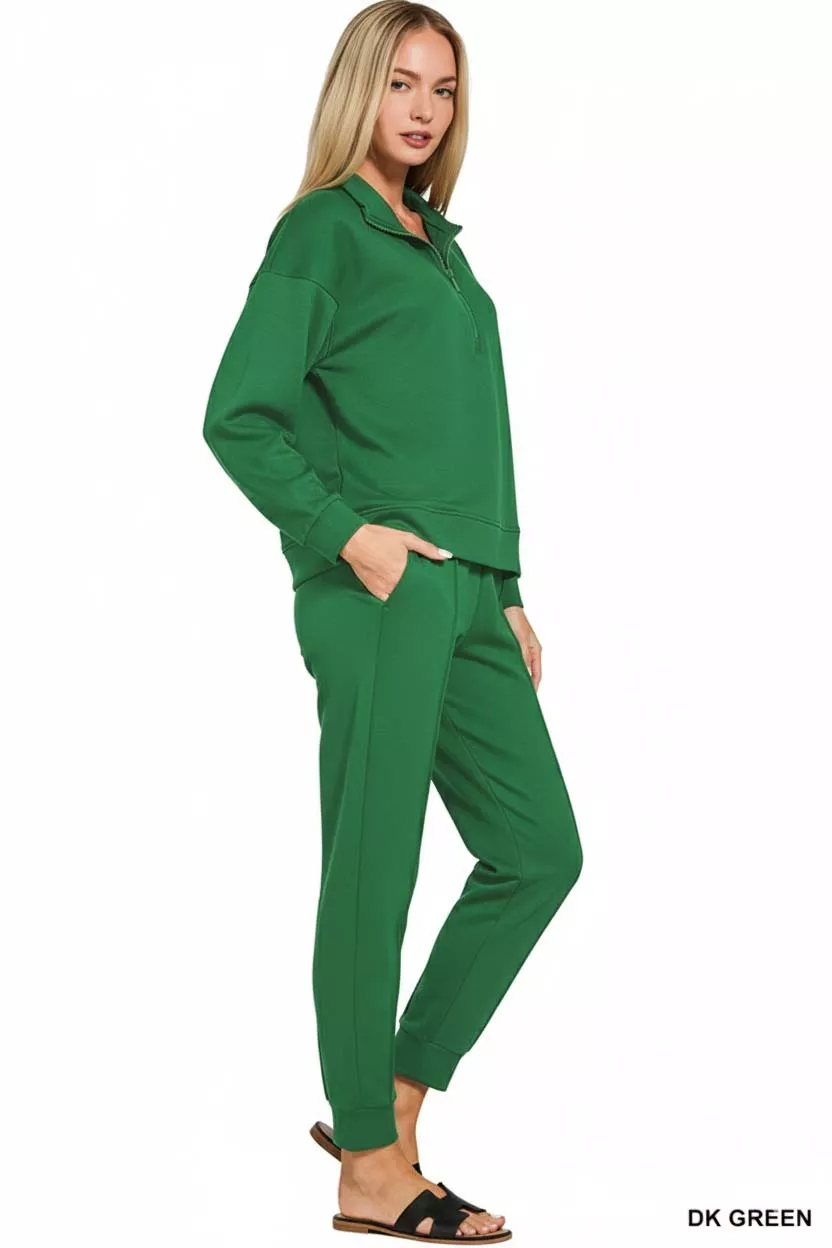 Scuba Half Zip Pullover and Jogger Set, image 3