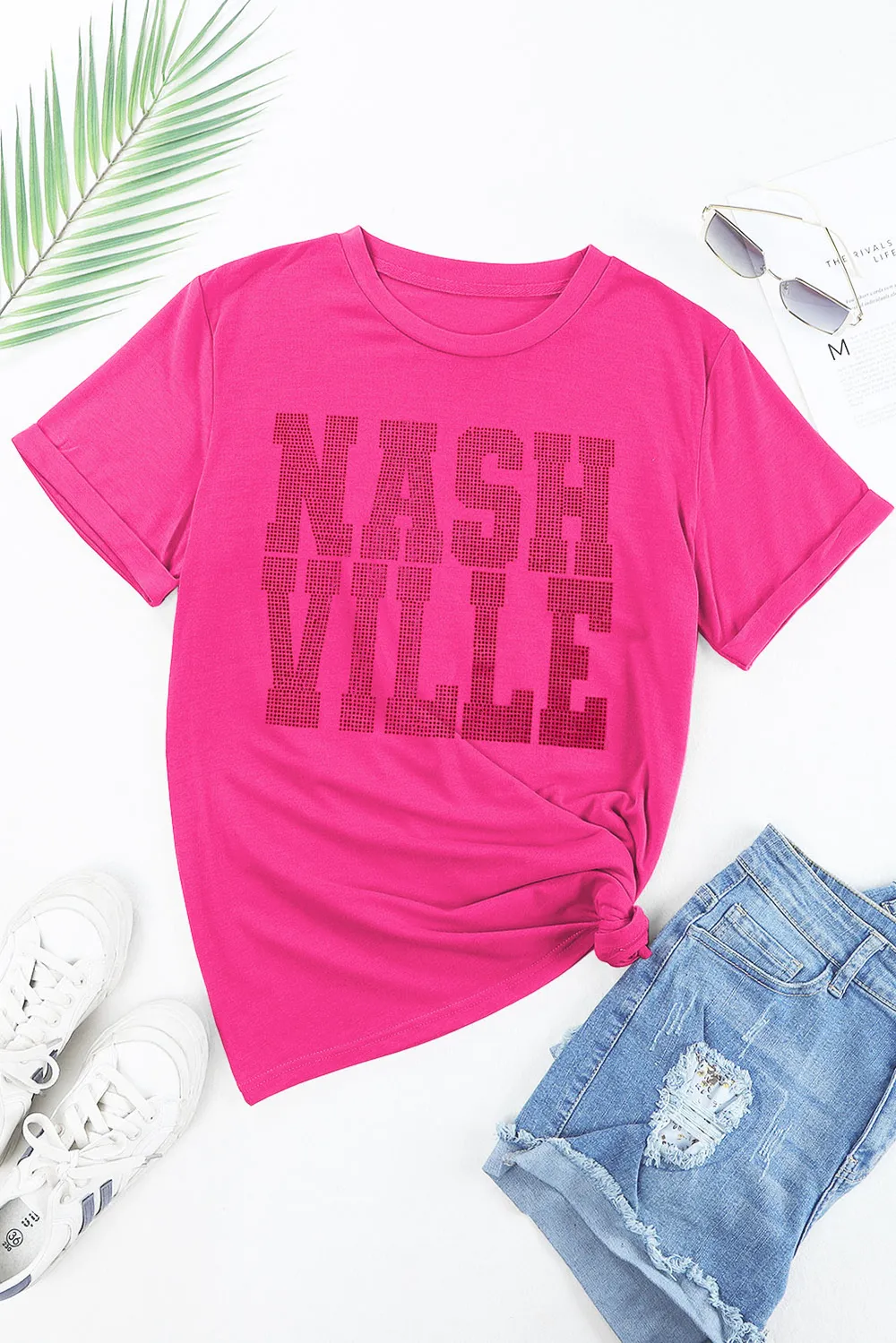 NASHVILLE Round Neck Short Sleeve T-Shirt, image 6