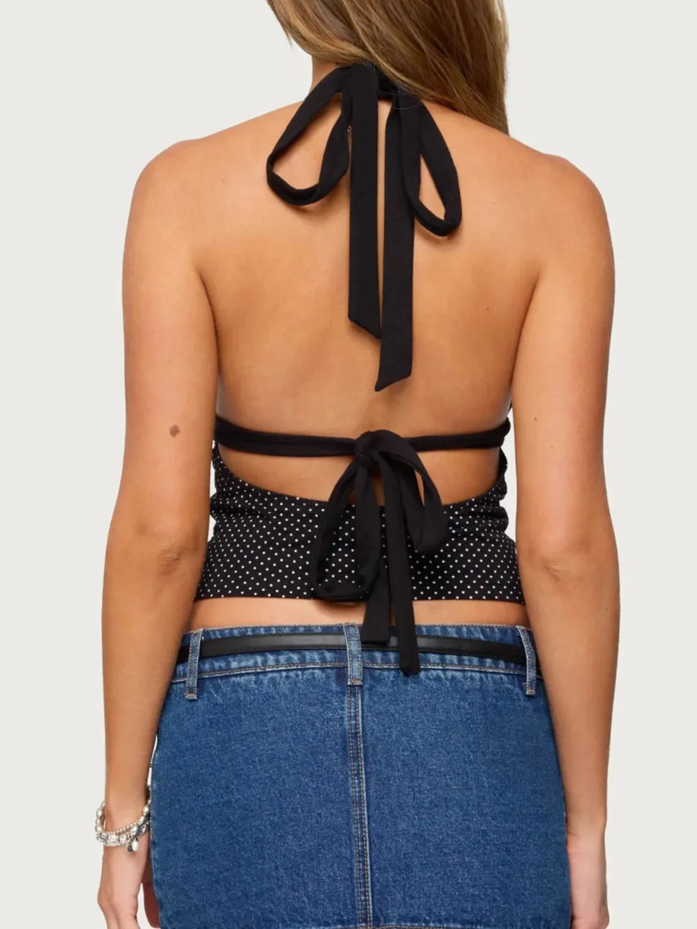 Polka Dot Halter Neck Cami, image 4