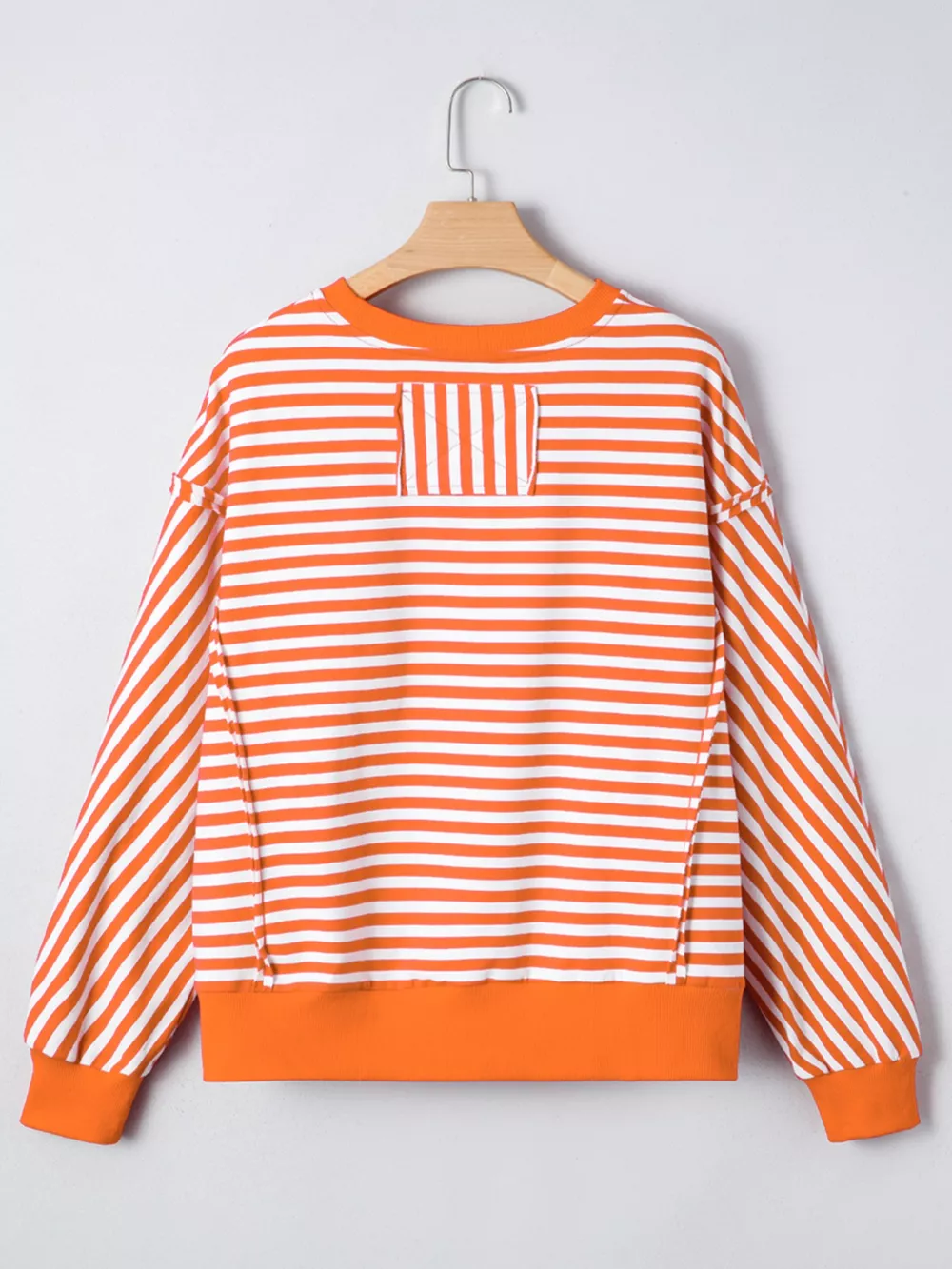 Striped Long Sleeve Casual Sweatshirt, image 7