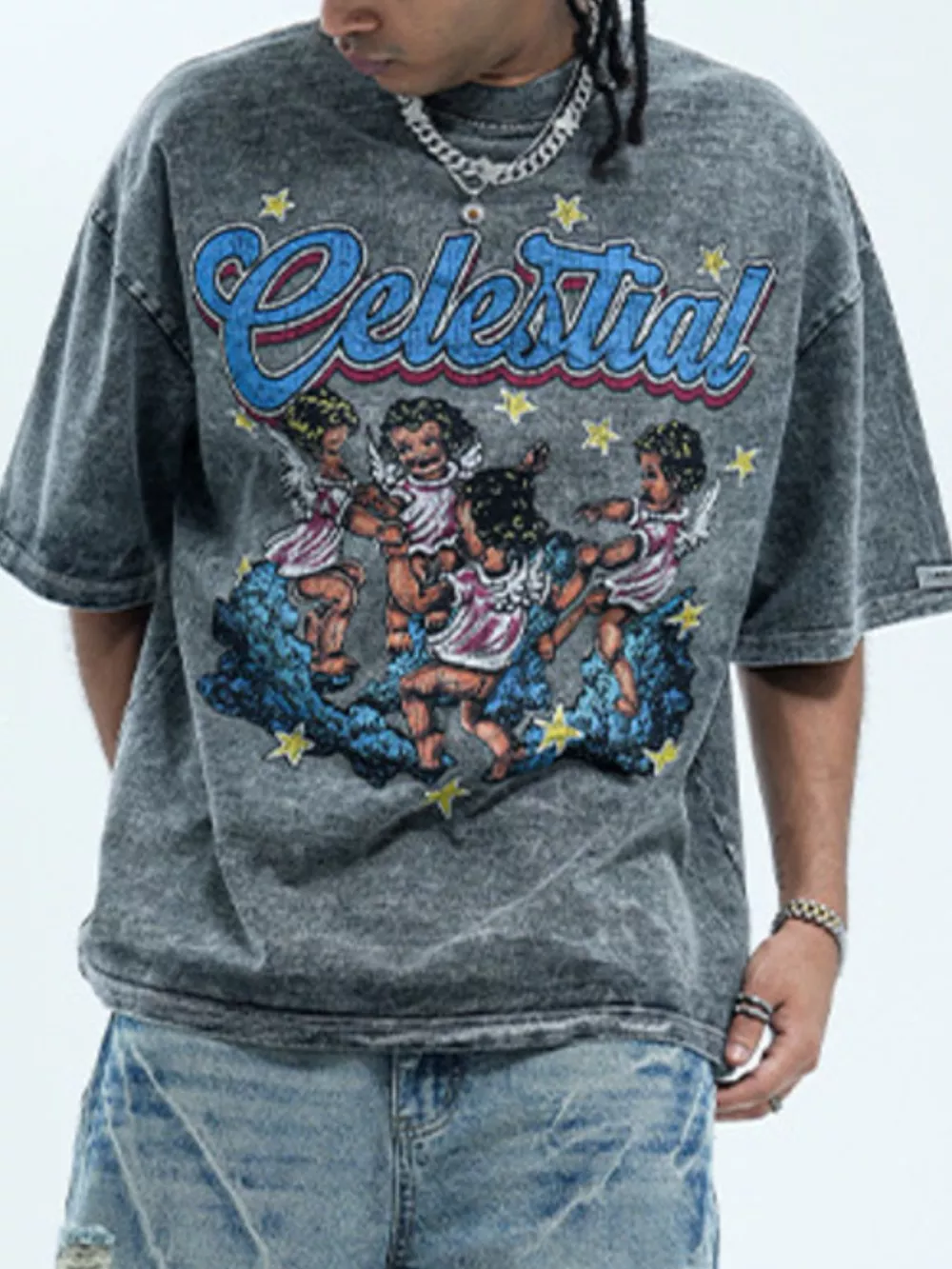 Men's Graphic Round Neck Half Sleeve T-Shirt, image 3