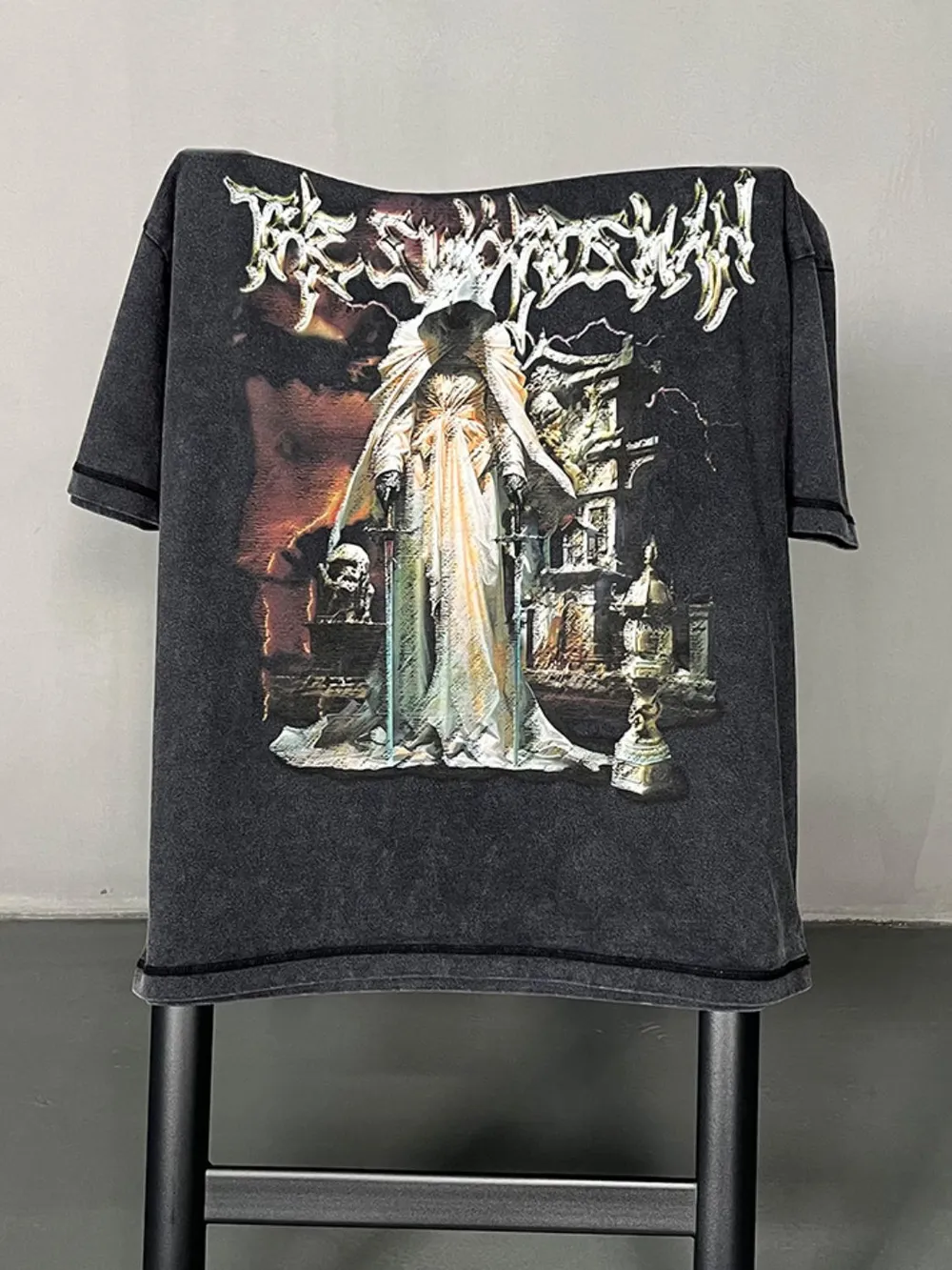 Men's Graphic Round Neck Half Sleeve T-Shirt, image 4