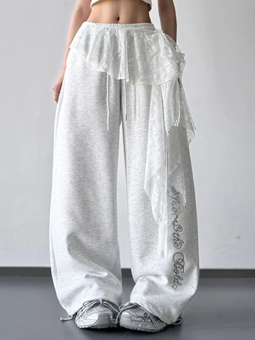 Loose Fit Drawstring Wide Leg Pants, image 9