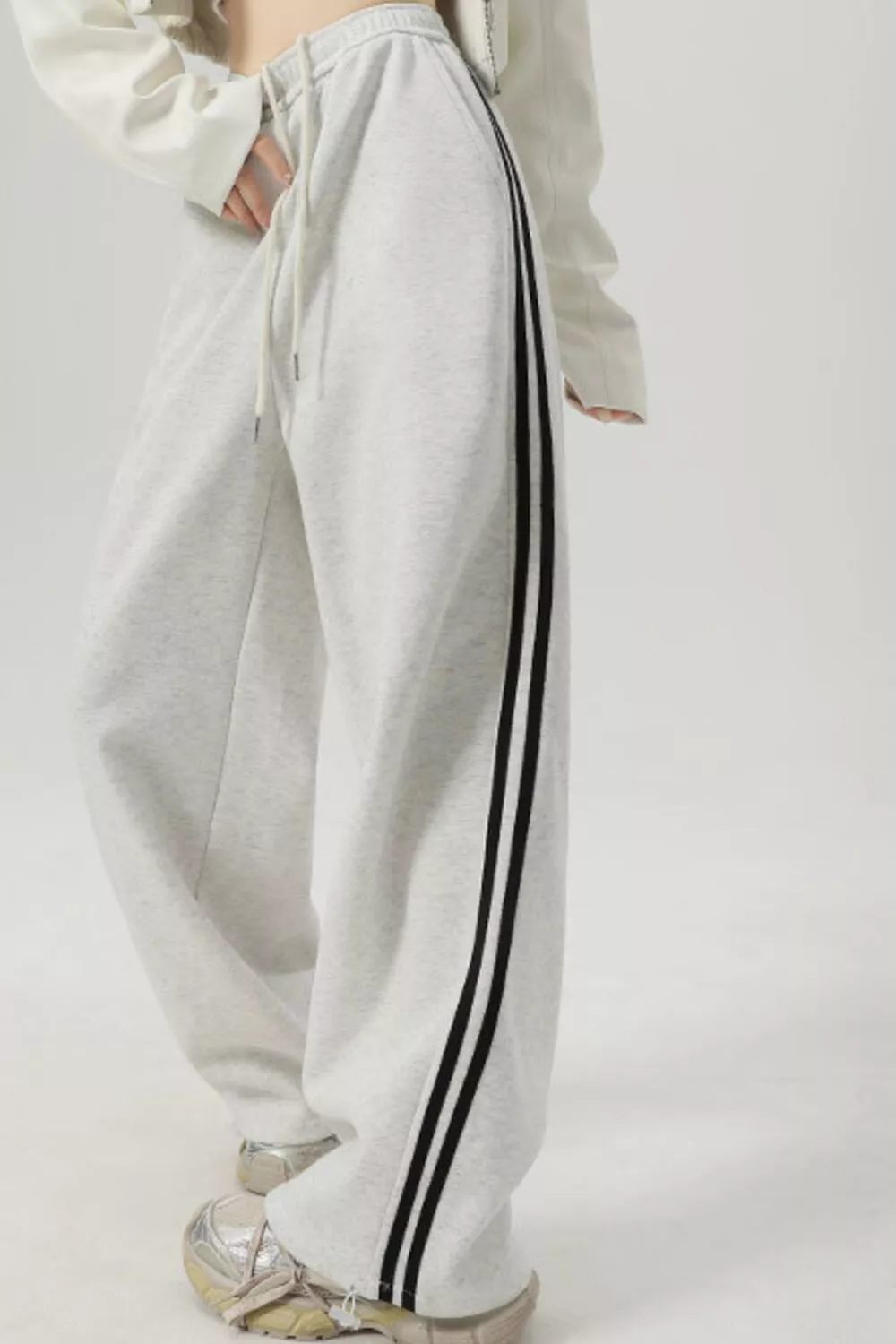 Wide Leg Side Striped Pants, image 3