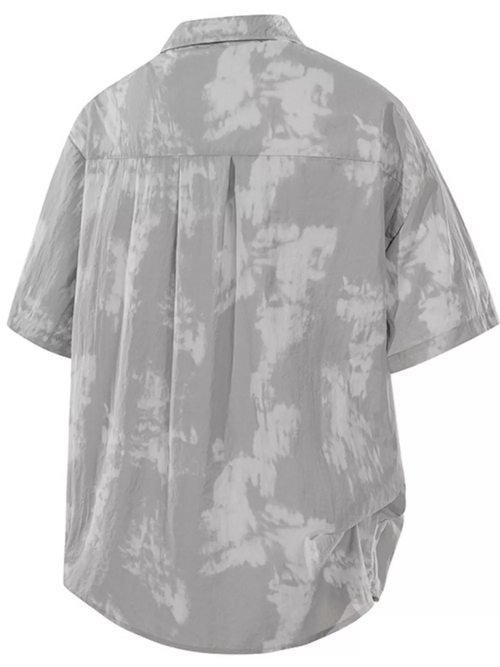 Men's Plus Size Tie-Dye Print Casual Short Sleeve Shirt, image 6