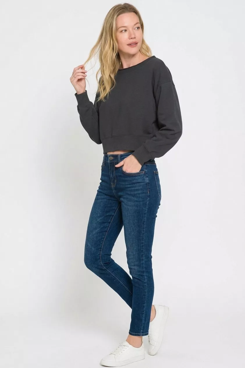 Fleece Boat-neck Sweatshirt, image 3