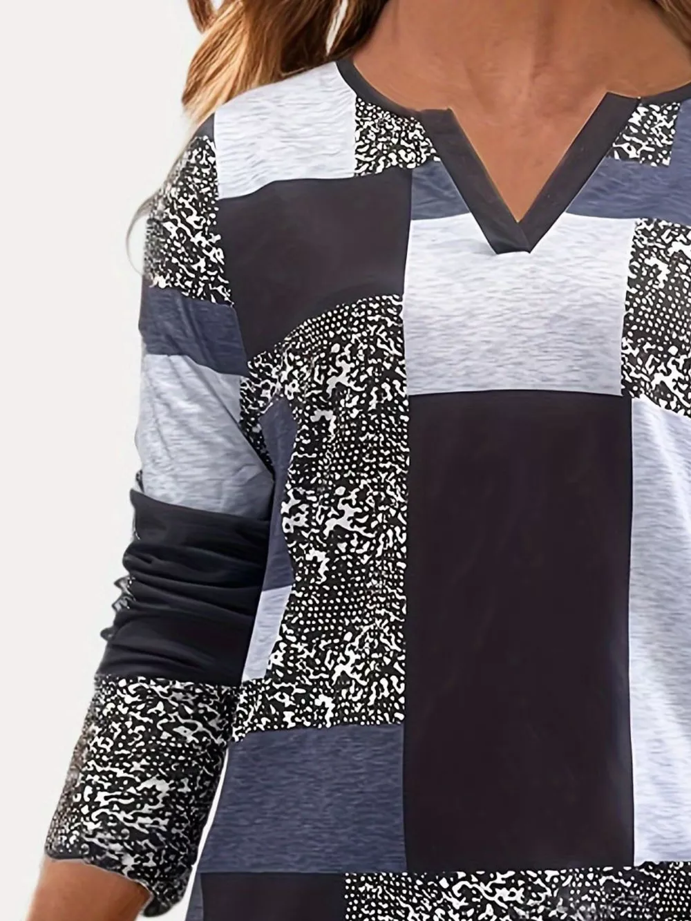 Notched Long Sleeve T-Shirt, image 5