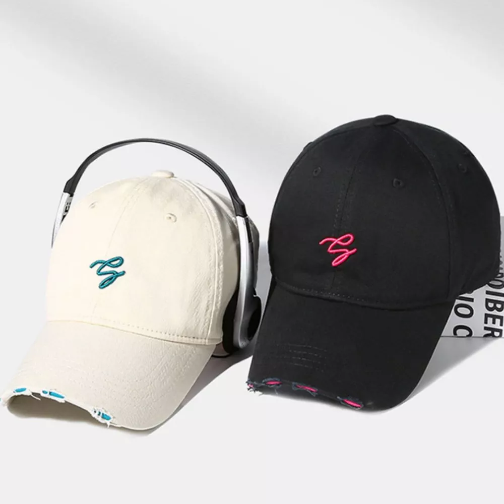 Distressed Embroidered Baseball Cap, image 2