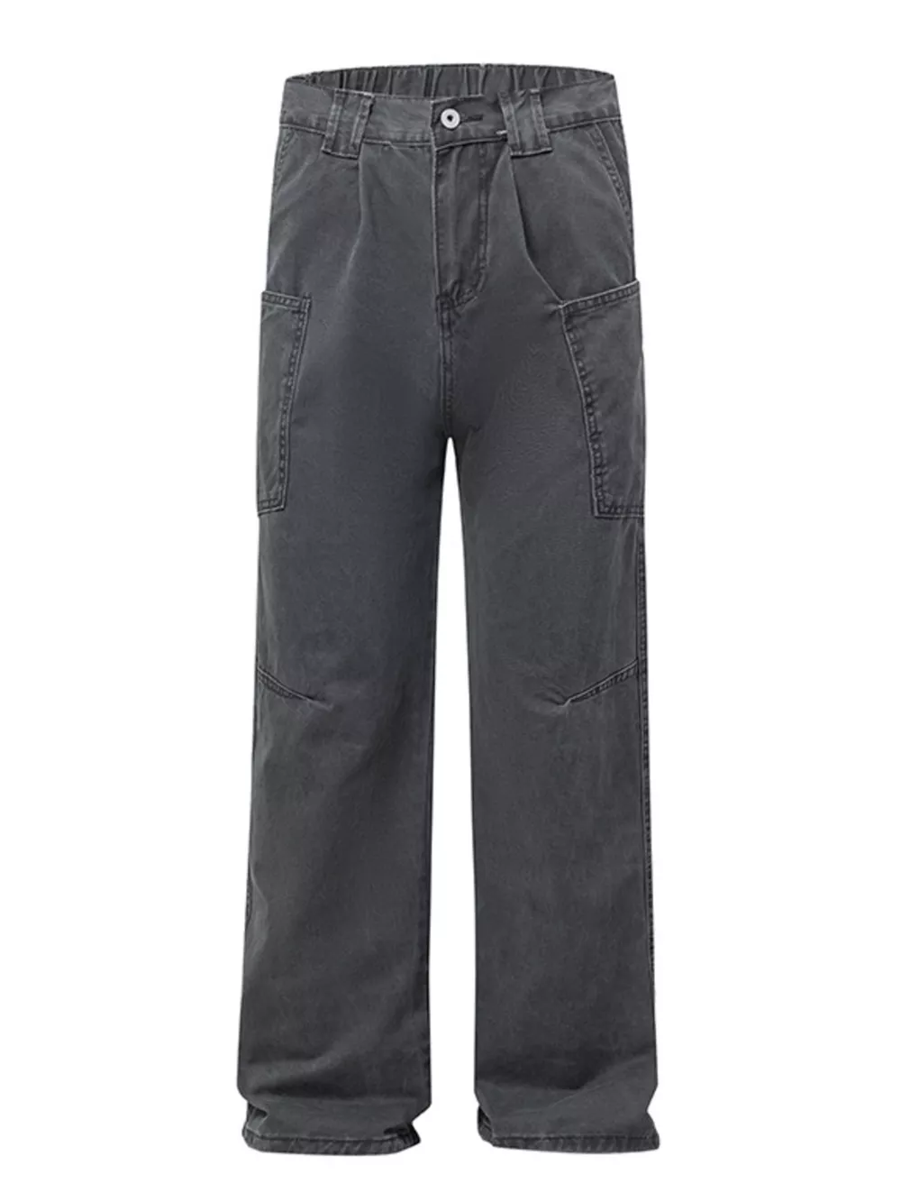 Men's Full Size Wide Leg Cargo Jeans Plus Size, image 6