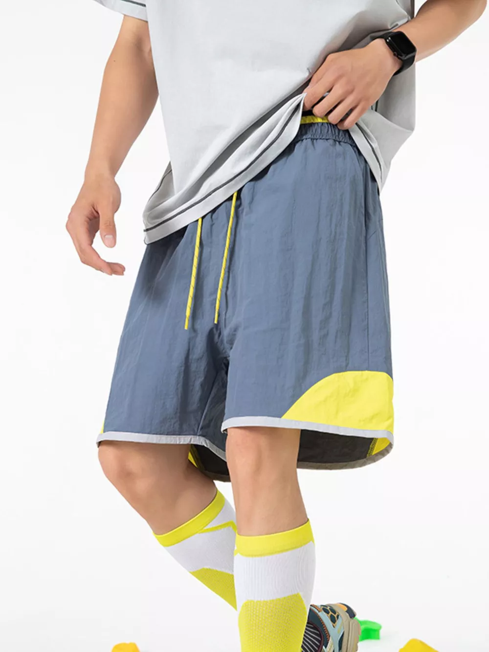 Men's Drawstring Pocketed Shorts, image 7