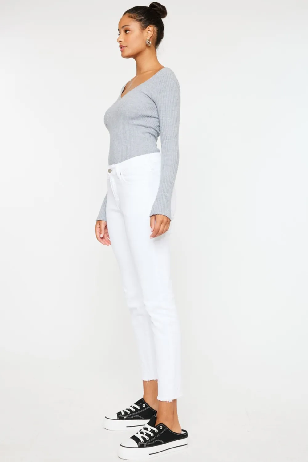 Mid Rise Ankle Skinny Jeans, image 7
