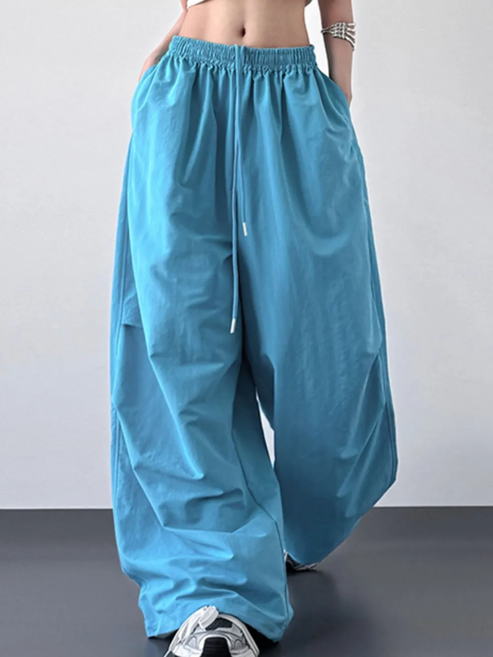 Wide Leg Drawstring Pants, image 11