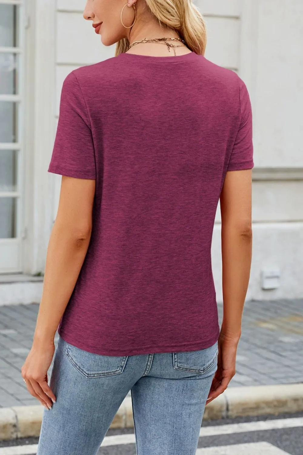 Round Neck Short Sleeve T-Shirt, image 7