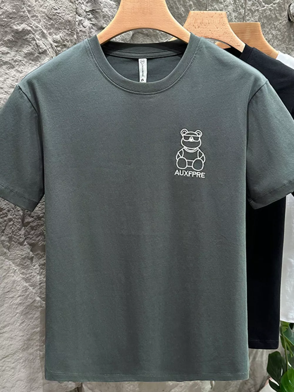 Men's Plus Size Round Neck Short Sleeve T-Shirt, image 7