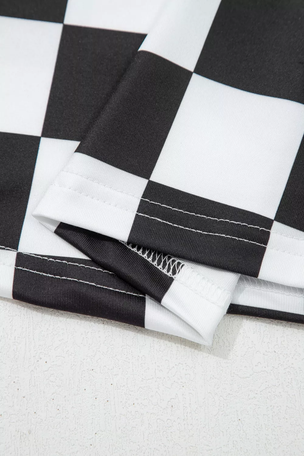 Checkerboard Printed Slim Tank Top, image 7