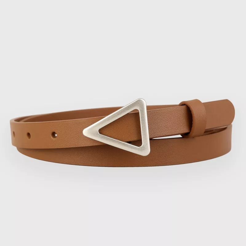 Triangle Buckle Skinny Belt, image 8
