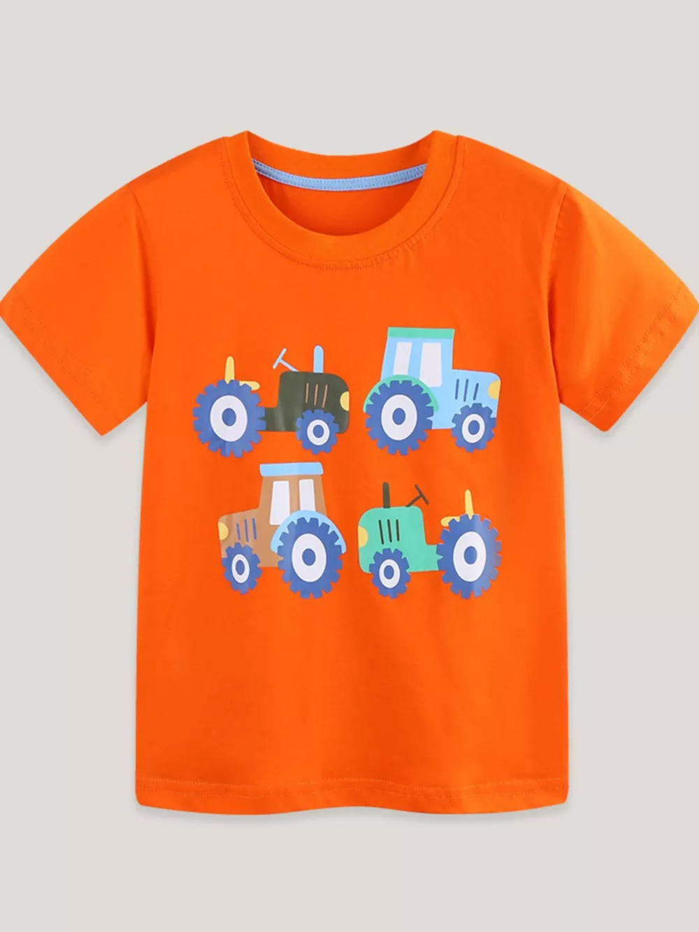 Children's Tractor Print Casual T-Shirt, image 2