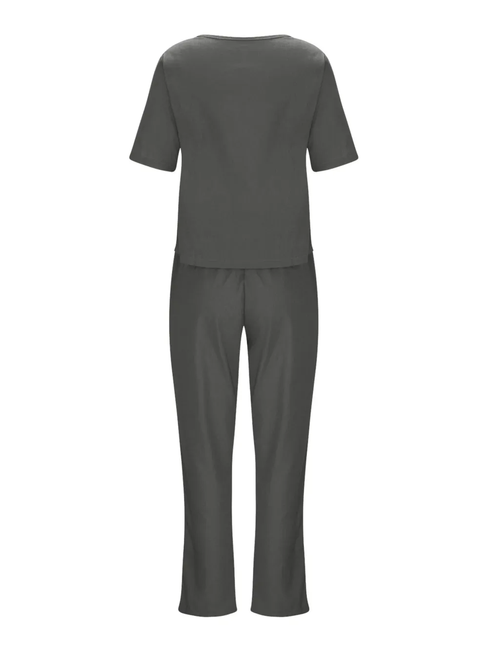 Full Size Round Neck Short Sleeve Top and Pants Set Plus Size, image 13