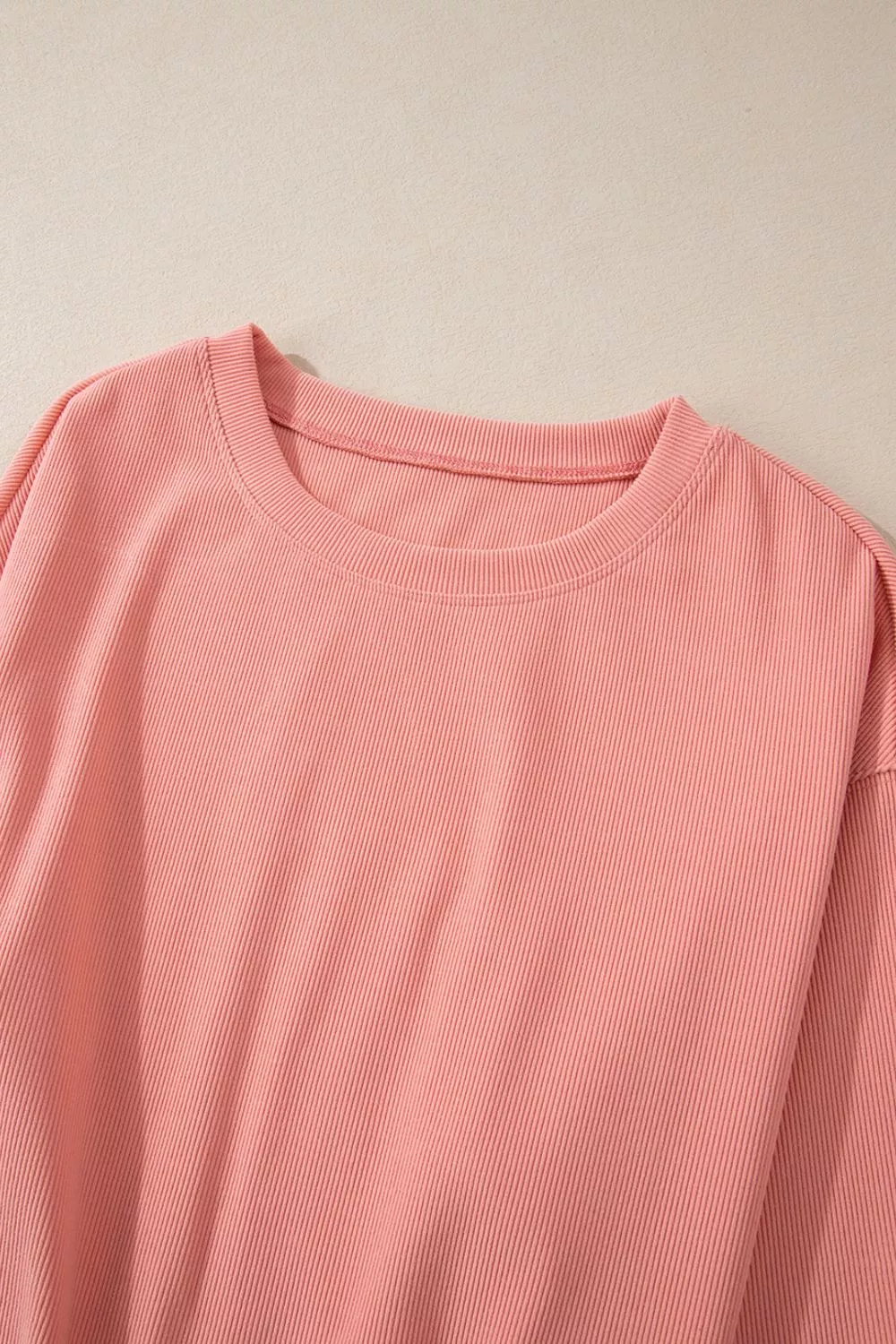 Round Neck Long Sleeve Top and Pants Set, image 11
