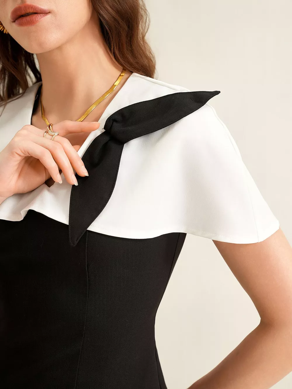 Peplum Top with Wide-Leg Pants Set, image 6