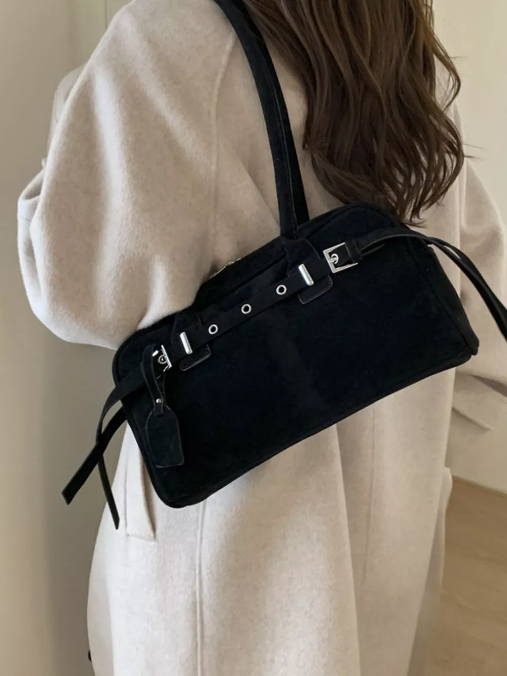 Buckle Decor Shoulder Bag, image 8