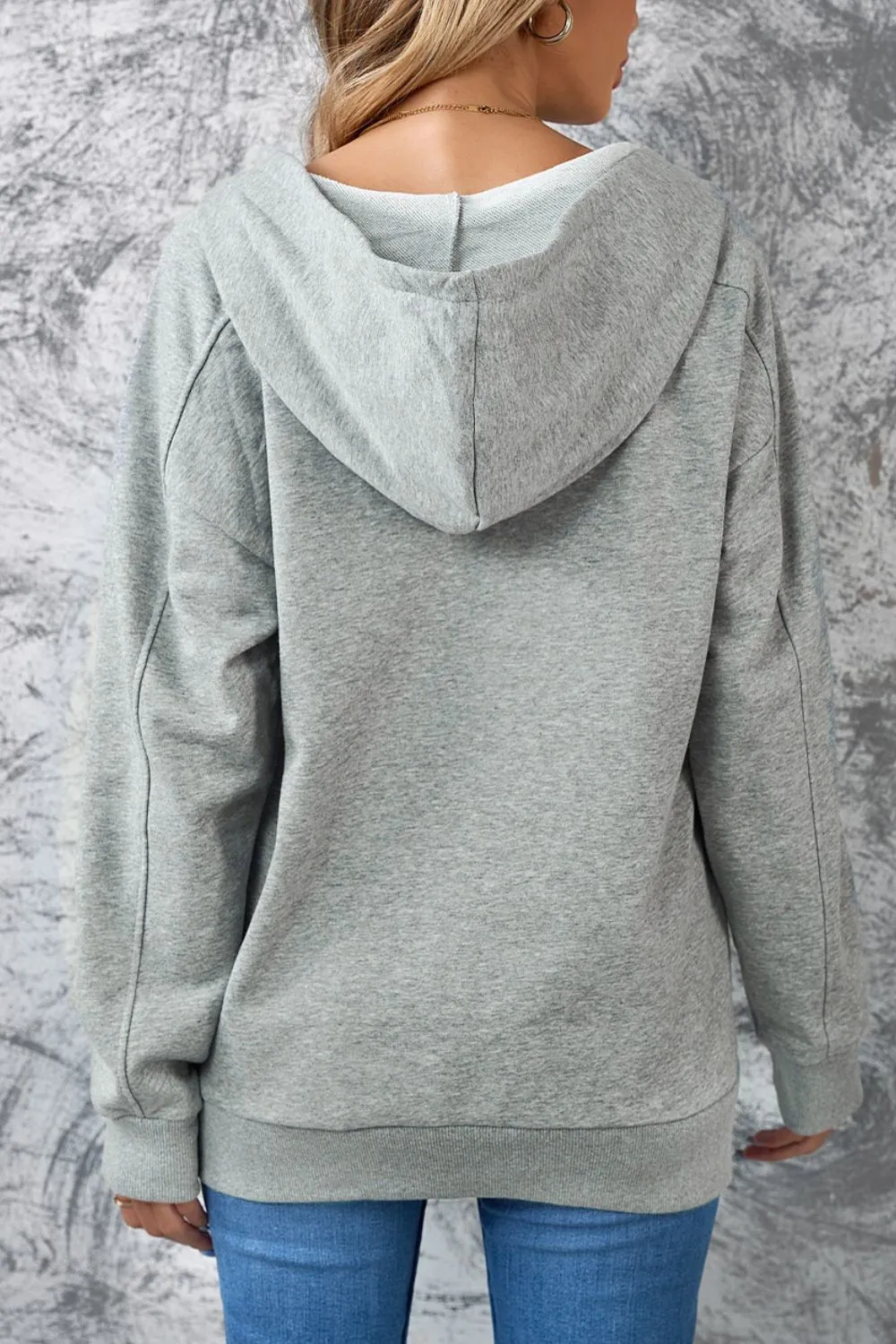 Lace Up Long Sleeve Hoodie, image 12