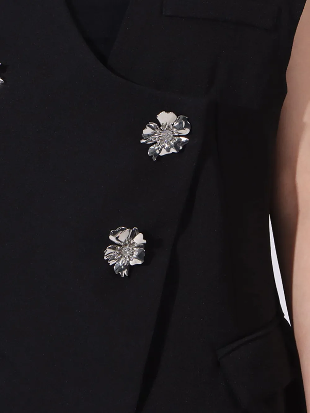 Flower Sleeveless Vest and Skirt Set, image 8