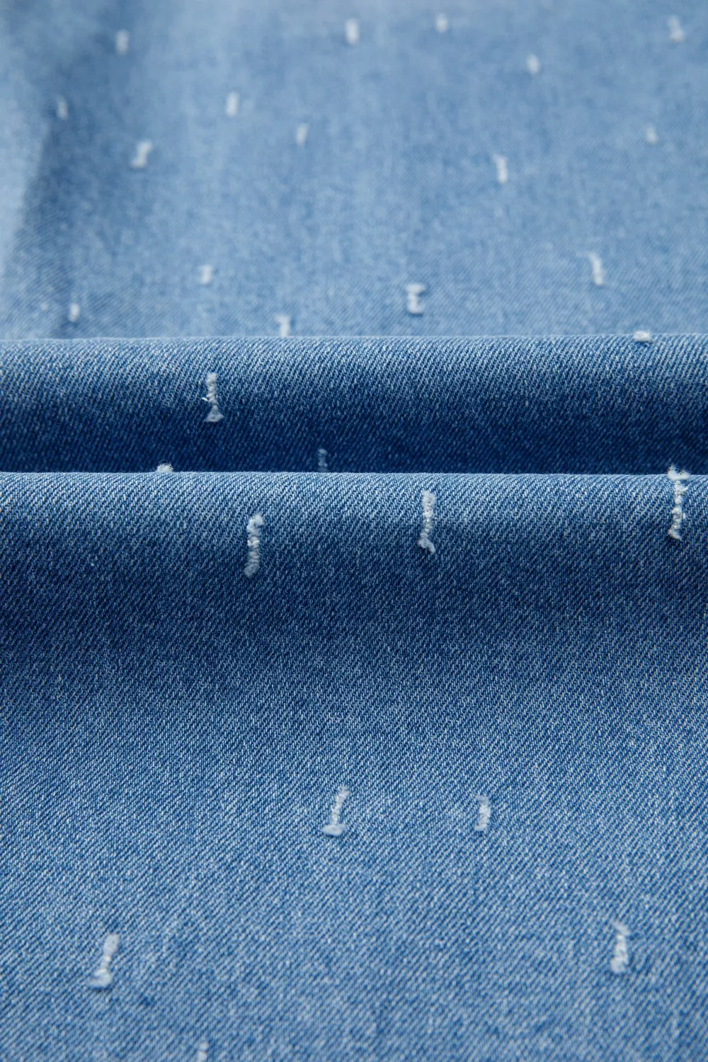 Distressed Detail Tummy Control Raw Hem Jeans, image 12