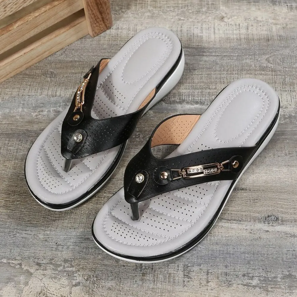 Toe Post Wedge Sandals, image 7